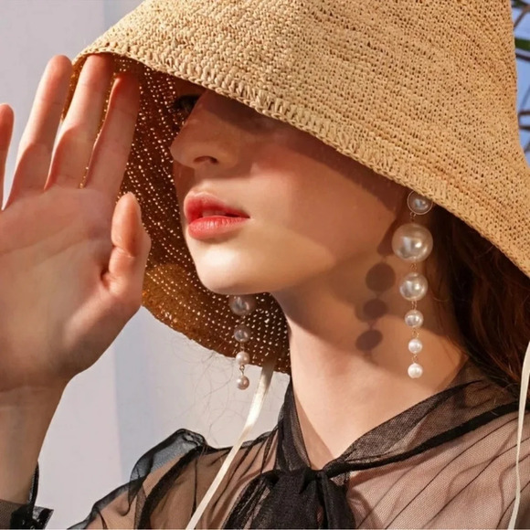 Zara Pearl Drop Gold Earrings